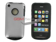iPhone 3G/3GS -       Hole Design *020* (: Grey)   http://www.gsmservice.ru