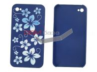 iPhone 4 -    Flowers design *041* (: Blue)   http://www.gsmservice.ru
