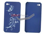 iPhone 4 -    Butterfly design *042* (: Blue)   http://www.gsmservice.ru