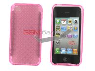 iPhone 4 -    Weave design *019* (: Dark pink)   http://www.gsmservice.ru