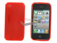 iPhone 4 -    Wood design *017* (: Red)   http://www.gsmservice.ru