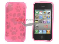 iPhone 4 -    Foot print desgin *012* (: Pink)   http://www.gsmservice.ru