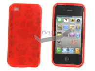 iPhone 4 -    Foot print desgin *012* (: Red)   http://www.gsmservice.ru