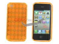iPhone 4 -    Grid desgin *018* (: Orange)   http://www.gsmservice.ru