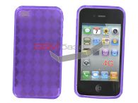 iPhone 4 -    Grid desgin *018* (: Purple)   http://www.gsmservice.ru