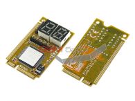 Debug Card (3in1) MiniPCIe/ MIniPCI/ LPC interface/Support LCD display for Eng and Photos   http://www.gsmservice.ru