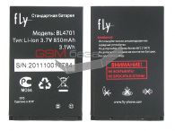 Fly DS105 -  BL4701 Li-lon 3.7V 850mAh 3.1Wh,    http://www.gsmservice.ru