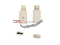 iPhone 5/ iPad mini/ iPad 4/ iPod touch 5G/ iPod nano 7G - -   MicroUSB 5pin  Lightning 8 pin (: White)   http://www.gsmservice.ru