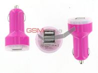    USB- (2 ) 5, 2.1  iPhone 3GS/ 4G/ 5/ Ipad/Ipod/ HTC/ Samsung/ Motorola/ Blackberry/ Nokia/ Sony (:Pink)   http://www.gsmservice.ru