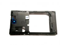 Sony C1504/C1505/C1604/C1605 Xperia E -        (Middle cover SIM-I) (: Black/ Chrome),    http://www.gsmservice.ru