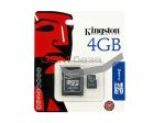 Карта памяти MicroSD 4Gb - Kingston SDHC Class4, адаптер SD на сайте http://www.gsmservice.ru