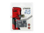 Карта памяти MicroSD 8Gb - Kingston SDHC Class4, адаптер miniSD и SD, USB 2.0 Reader microSD на сайте http://www.gsmservice.ru