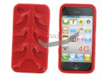 iPhone 4 -       Fish bone*023* (: Red)   http://www.gsmservice.ru